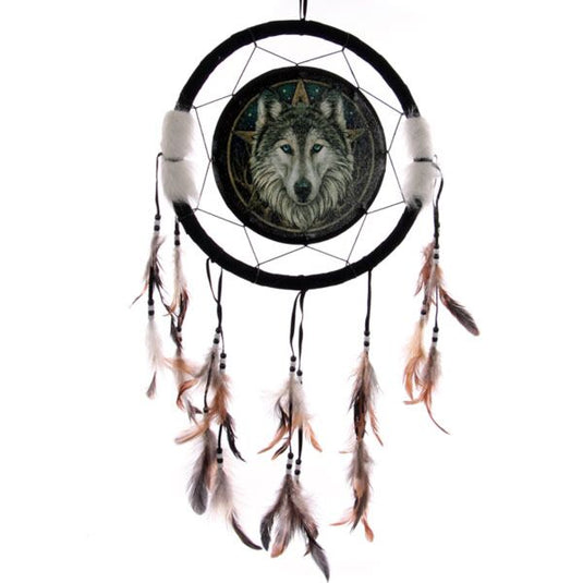 Lisa parker dromenvanger - wolf hoofd 33cm