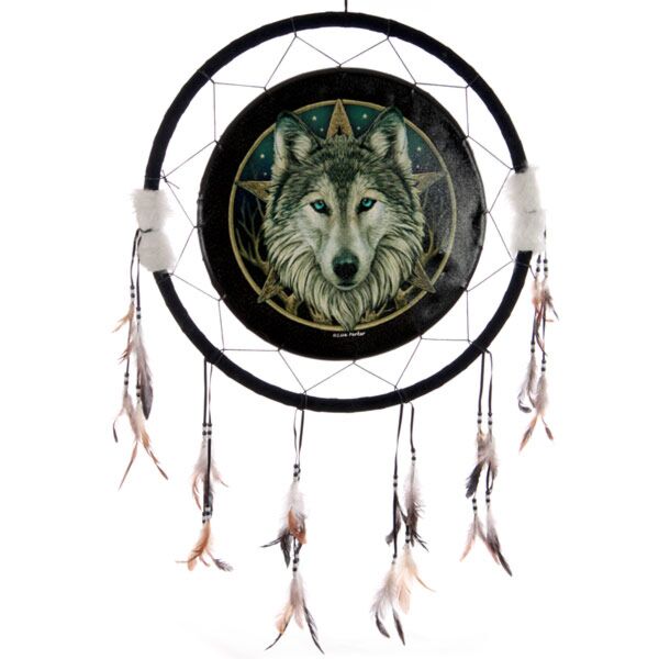 Load image into Gallery viewer, Lisa parker dromenvanger - wolf hoofd 60cm
