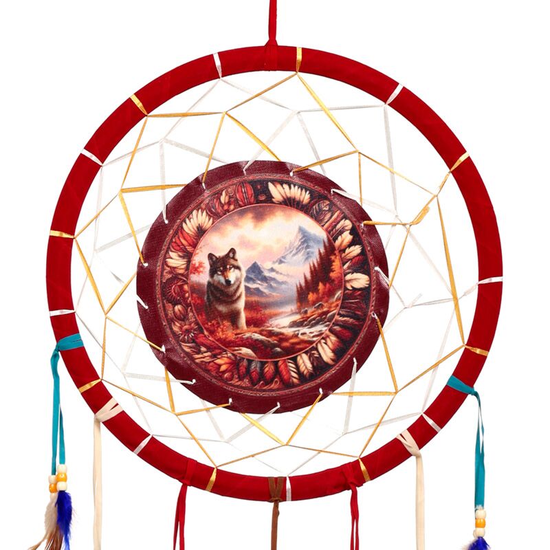 Load image into Gallery viewer, Herfst wolf dromenvanger 33cm
