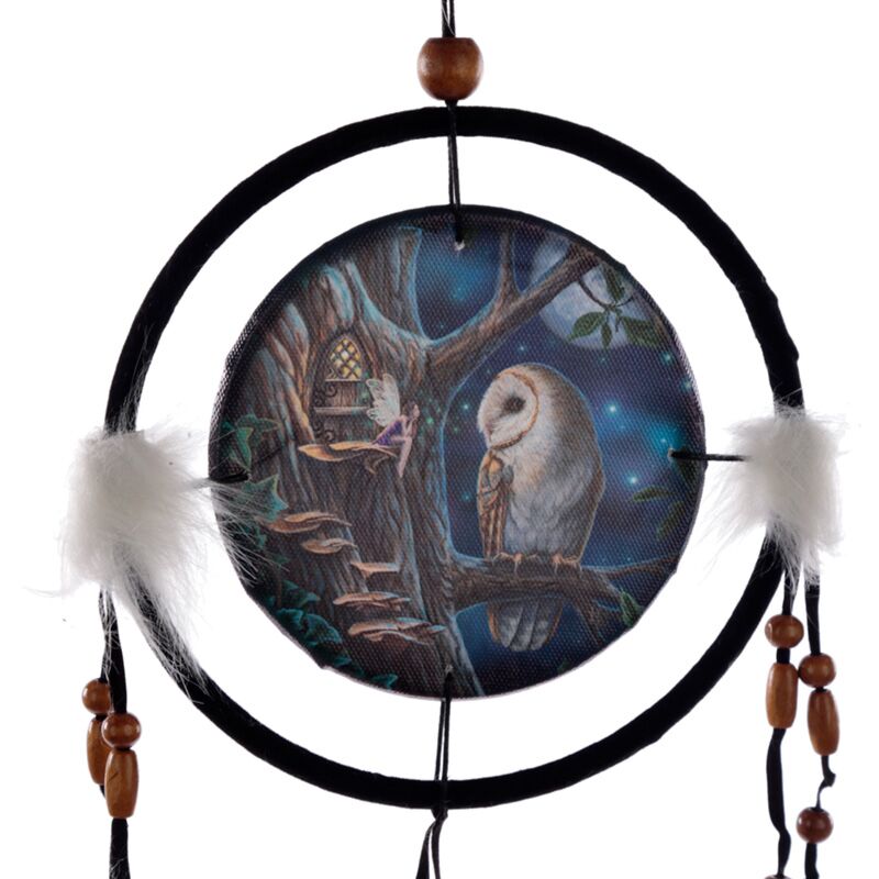 Load image into Gallery viewer, Lisa parker sprookjes uil fee dromenvanger 16cm
