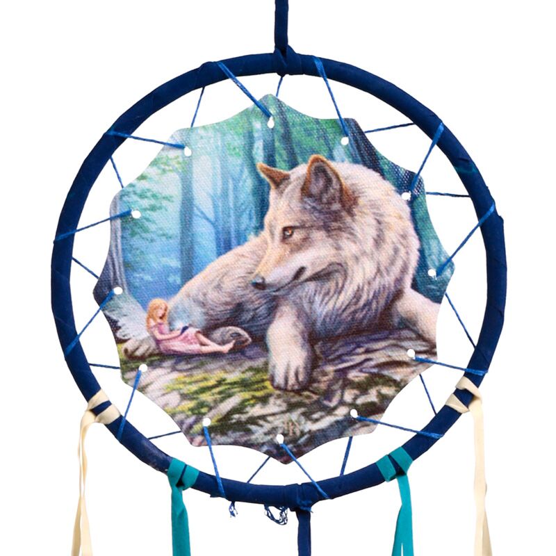 Load image into Gallery viewer, Lisa parker feeënverhalen wolf fee dromenvanger 16cm
