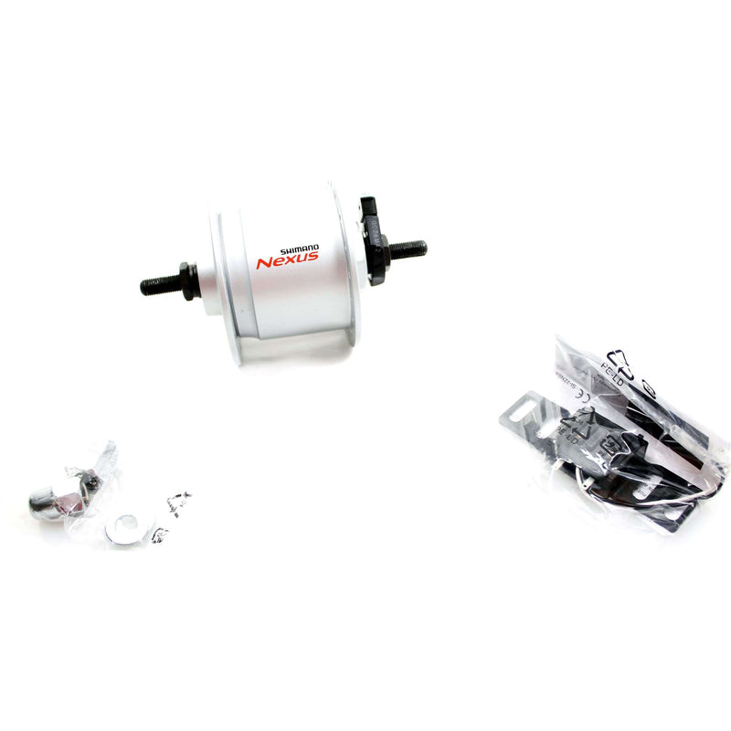 Load image into Gallery viewer, Shimano Dynamo Naaf 100 36 Zilver Dh-C3000 6V 3.0W Moer
