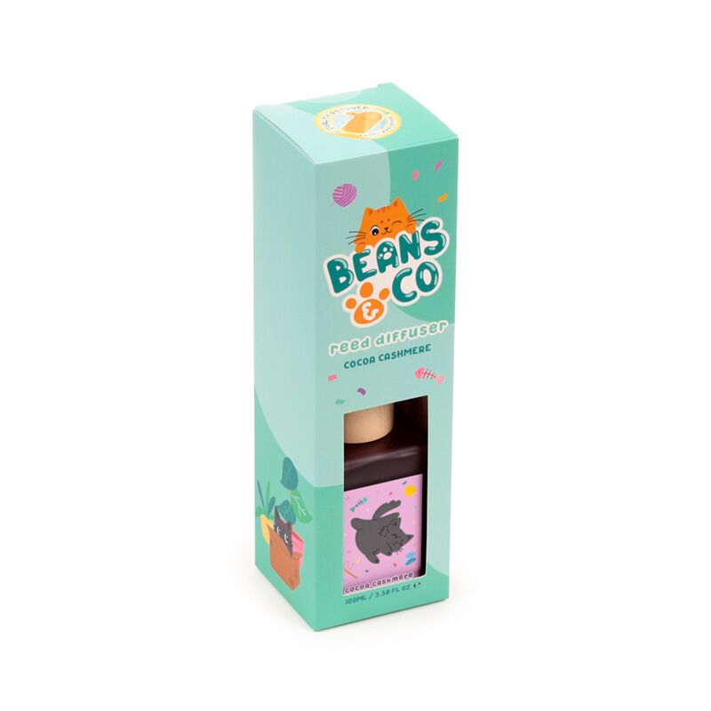 Load image into Gallery viewer, Beans co katten cacao kasjmier 100ml geurstokjes
