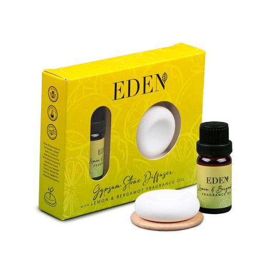 Eden citroen bergamot gipsstenen diffuser en geurolieset