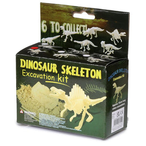 Klein dinosaurus geraamte opgraving set