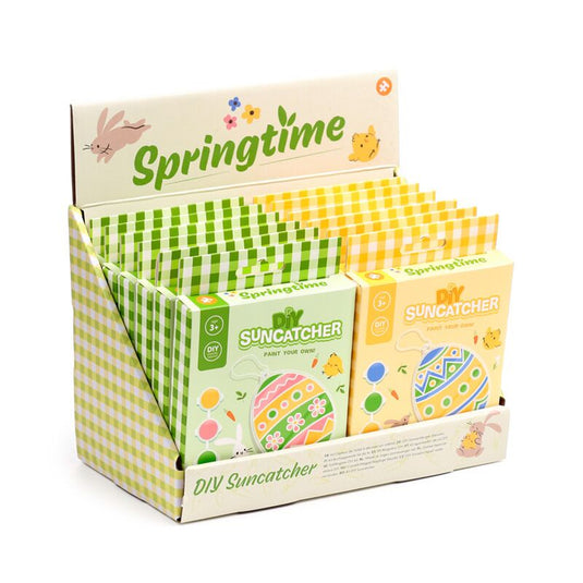 Springtime lente paasei verf-het-zelf suncatcher