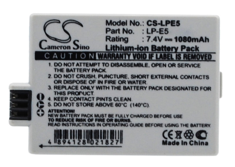 Load image into Gallery viewer, Blu-basic digitale camera accu 7.4v 1080mah li-ion voor canon
