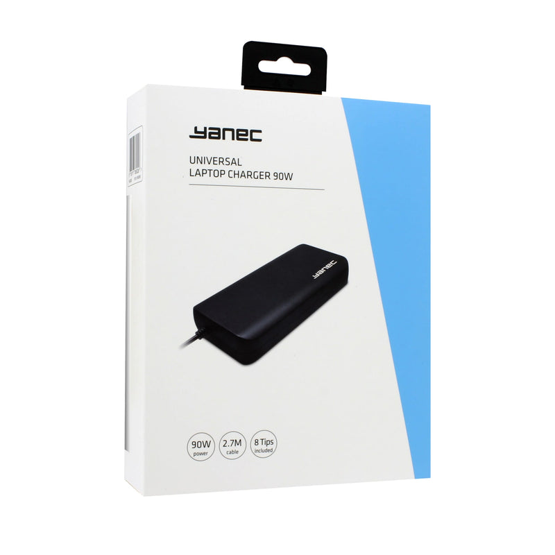 Load image into Gallery viewer, Universeel yanec universele laptop ac adapter 90w met 8 tips - zwart
