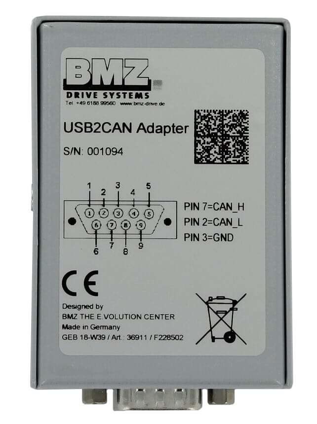Load image into Gallery viewer, Bmz usb2can adapter set brose adapter + kabel

