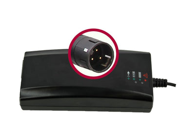 Bmz charger li-ion 42v 4a plug round 3-pin