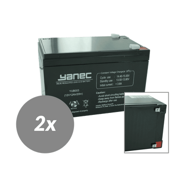 Yanec ups batterij vervangingsset rbc6 (excl. kabels)