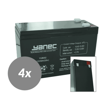 Yanec ups batterij vervangingsset rbc107 (excl. kabels)