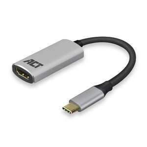 Act usb-c naar hdmi adapter ac7010 grijs, zwart