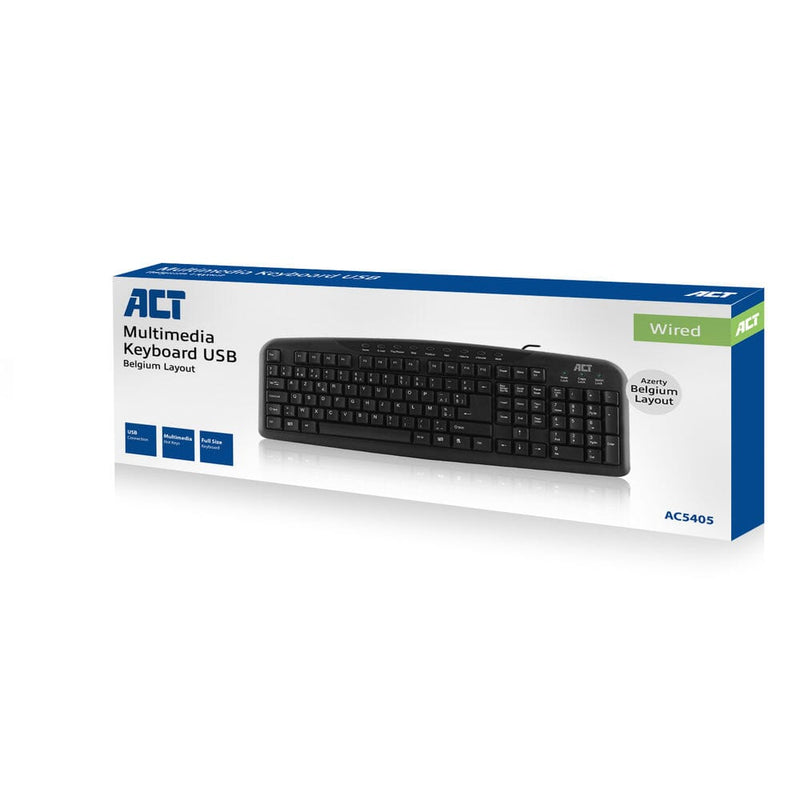 Load image into Gallery viewer, Act toetsenbord usb, azerty, zwart
