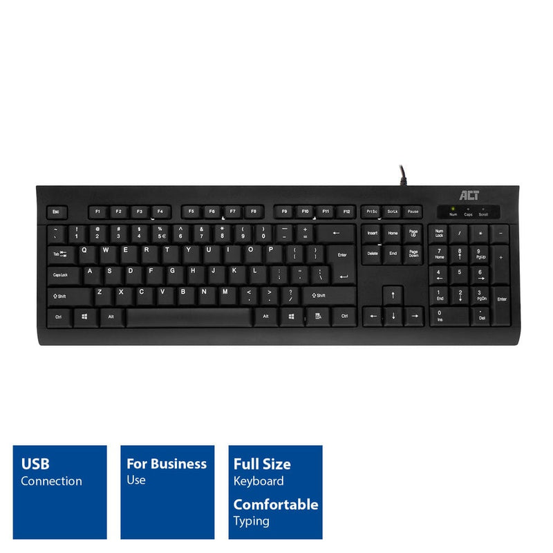 Load image into Gallery viewer, Act business toetsenbord usb (qwerty us layout)
