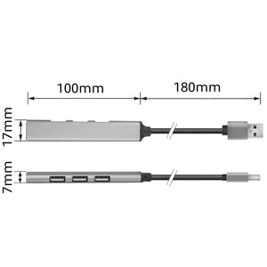 Usb-hub act ac6225 grijs