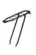 Steco achterdrager 28 inch aldo 57 61cm glans zwart 6mm