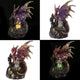 Dark legends draak op kasteel led kristal