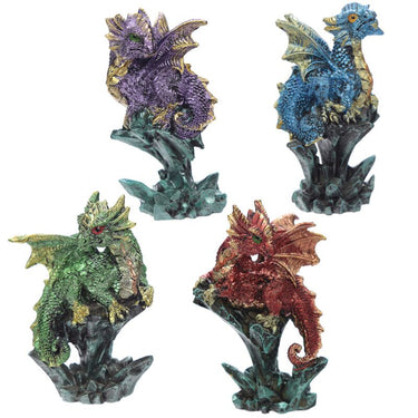Enchanted nightmare draak - mini bergkristal