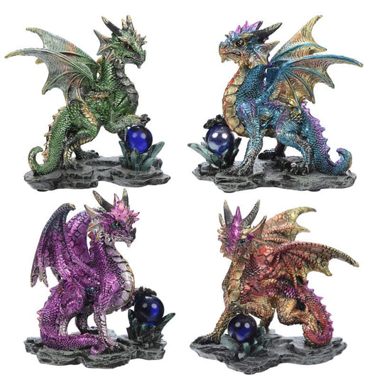 Enchanted nightmare draak - bergkristal waarzegger