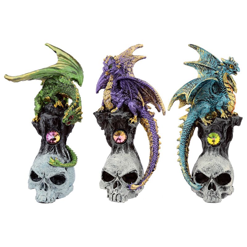 Load image into Gallery viewer, Dark legends edelsteentjes schedel draak
