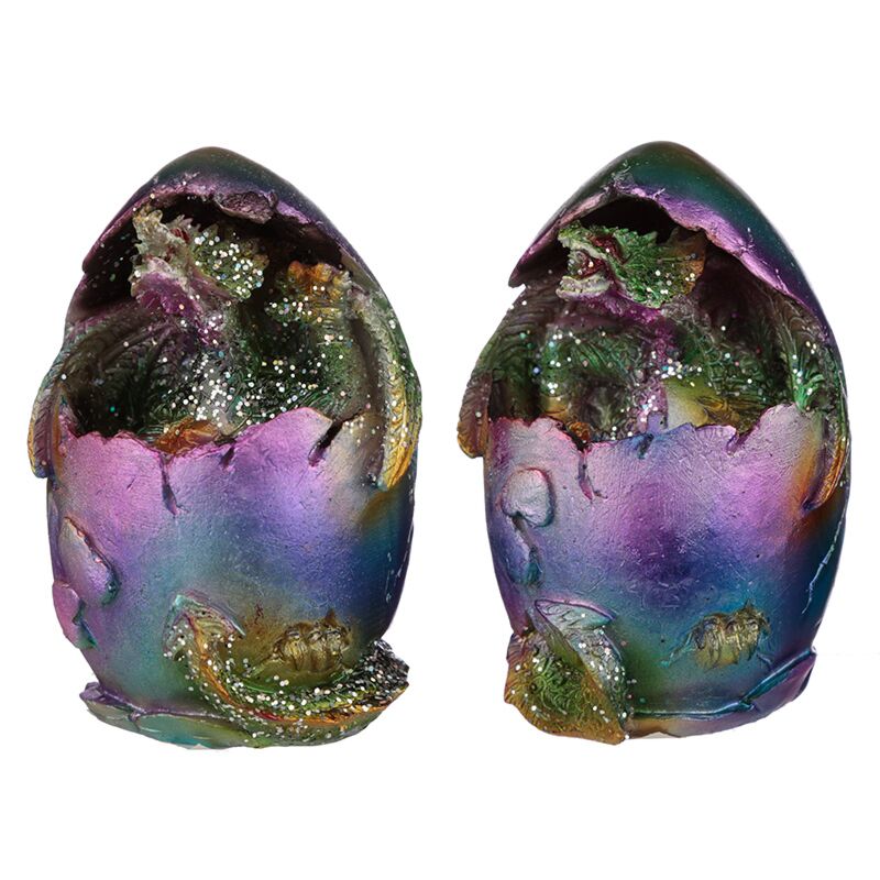 Load image into Gallery viewer, Regenboog draak metallic uitkomend ei
