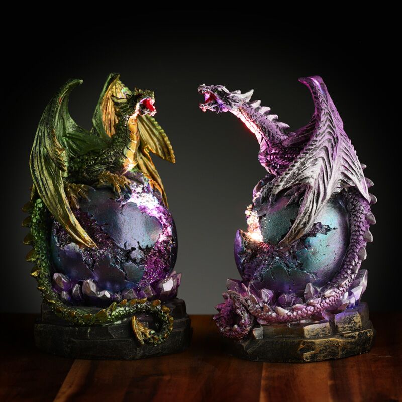Load image into Gallery viewer, Dark legends led geode plint drakenei
