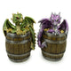 Elements baby draak in vat met schat
