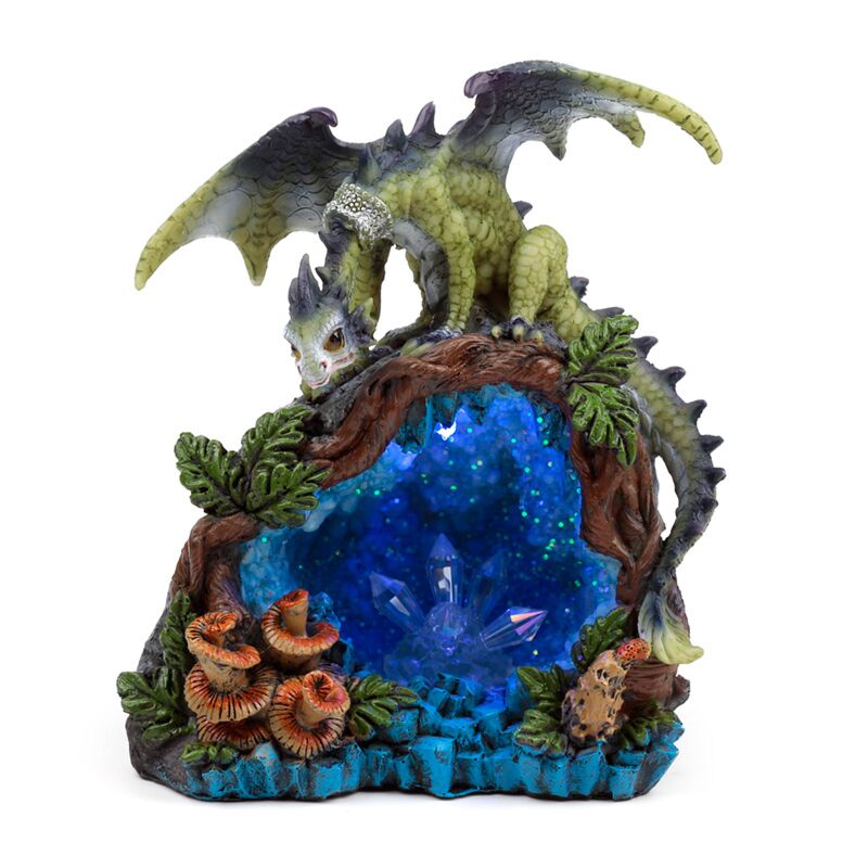 Load image into Gallery viewer, Sweet dreams baby draak led bos kristalgrot
