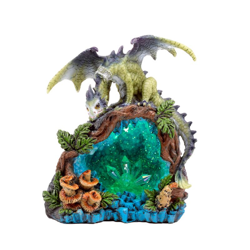 Load image into Gallery viewer, Sweet dreams baby draak led bos kristalgrot
