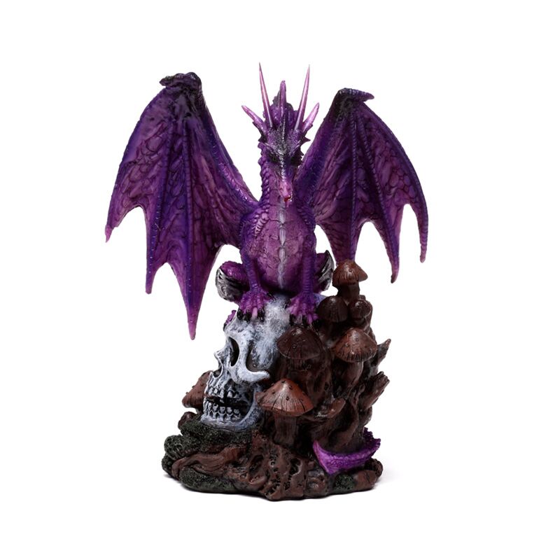 Load image into Gallery viewer, Enchanted nightmare amethist spirit of the forest schedel draak
