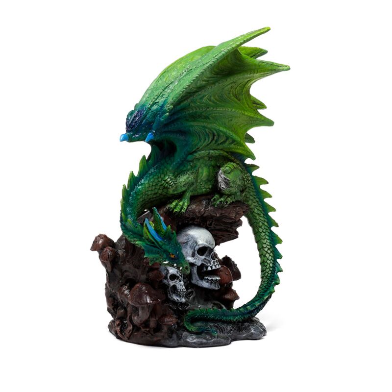 Load image into Gallery viewer, Enchanted nightmare smaragd spirit of the forest schedel draak
