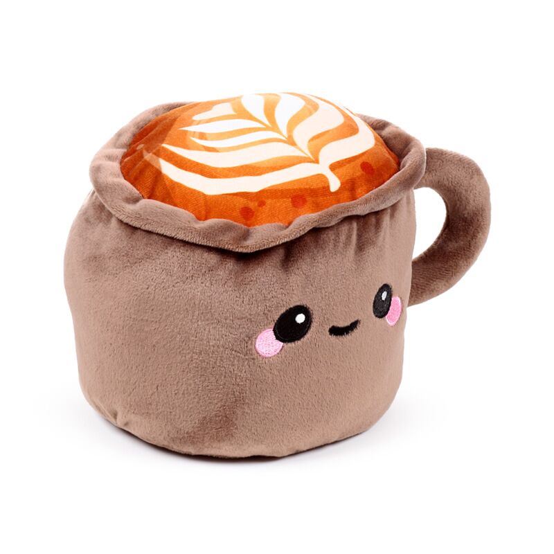 Load image into Gallery viewer, Foodiemals cappuccino pluche deurstopper
