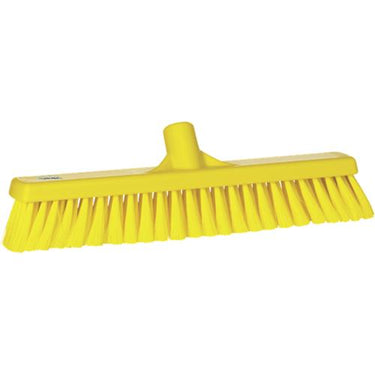 Vikan bezem medium 400mm geel