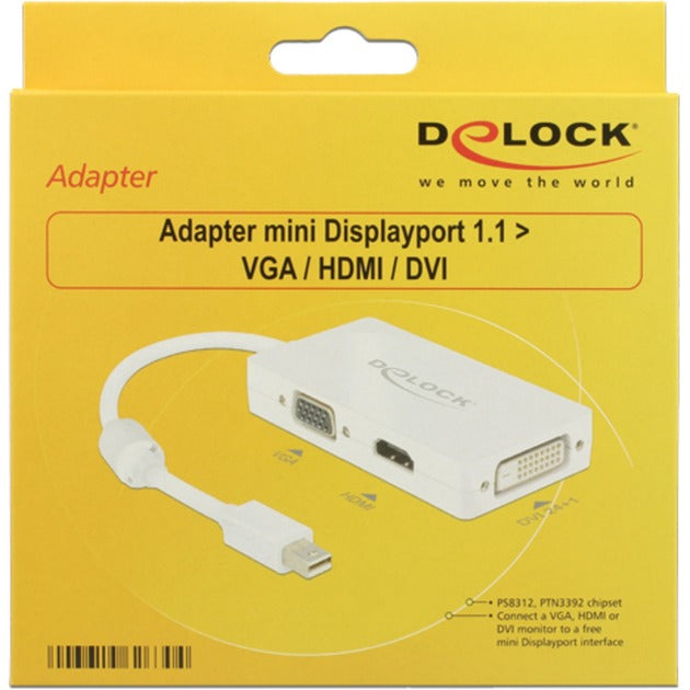 Load image into Gallery viewer, DeLOCK Adapter Mini DisplayPoort naar VGA HDMI DVI
