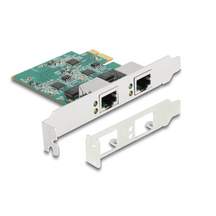 Load image into Gallery viewer, DeLOCK PCI Express x1 Card to 2 x RJ45 2.5 Gigabit LAN RT
