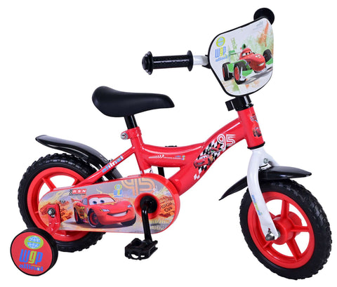 Disney Cars Kinderfiets - Jongens - 10 inch - Rood - Doortrapper