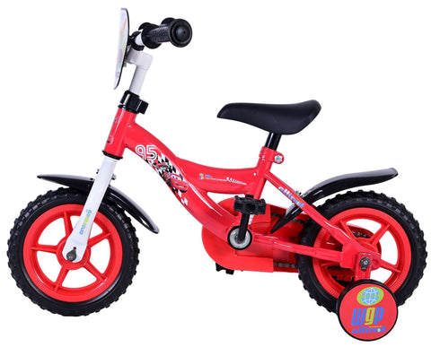 Disney Cars Kinderfiets - Jongens - 10 inch - Rood - Doortrapper