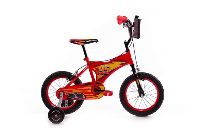 Load image into Gallery viewer, Disney autos disney cars kinderfiets - jongens - 14 inch - rood - twee handremmen
