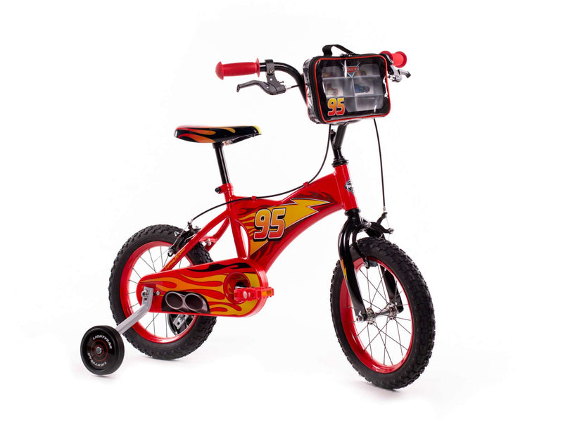 Load image into Gallery viewer, Disney autos disney cars kinderfiets - jongens - 14 inch - rood - twee handremmen

