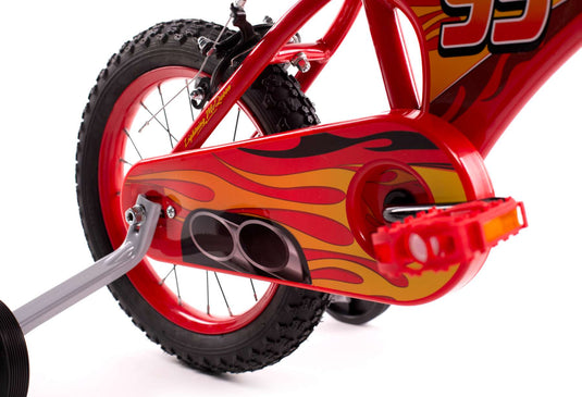 Disney autos disney cars kinderfiets - jongens - 14 inch - rood - twee handremmen
