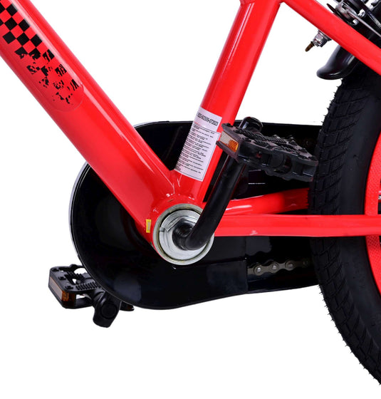 Disney autos disney cars kinderfiets - jongens - 16 inch - rood - twee handremmen