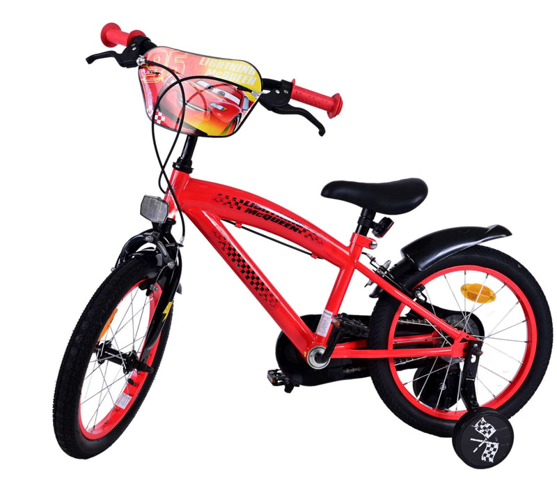 Load image into Gallery viewer, Disney autos disney cars kinderfiets - jongens - 16 inch - rood - twee handremmen
