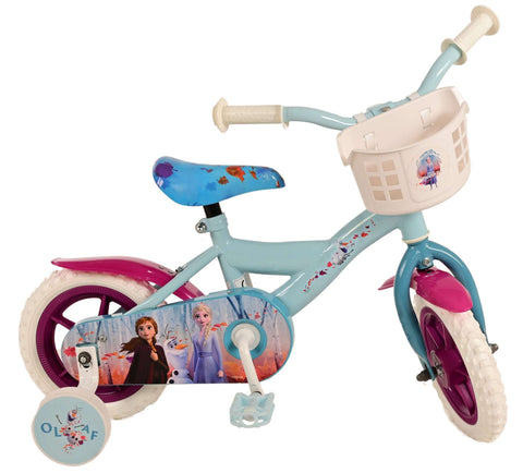 Disney Frozen 2 Kinderfiets - Meisjes - 10 inch - Blauw Paars - Doortrapper