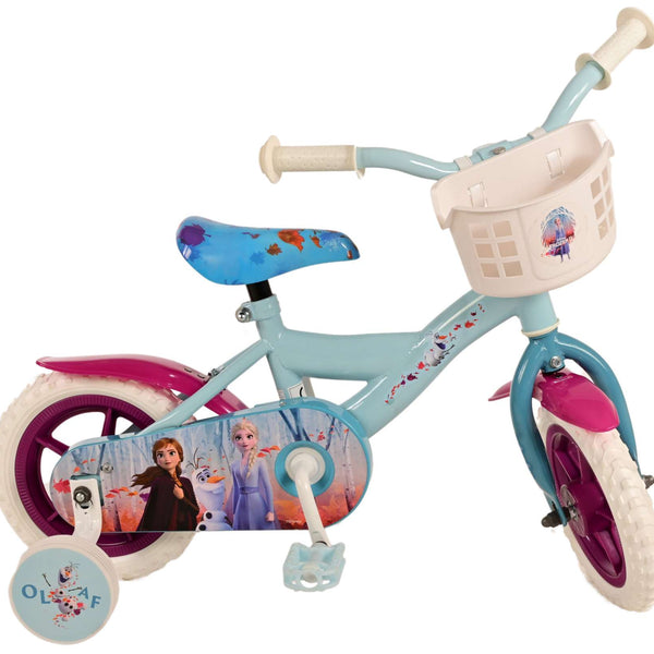 Disney Frozen 2 Kinderfiets - Meisjes - 10 inch - Blauw Paars - Doortrapper