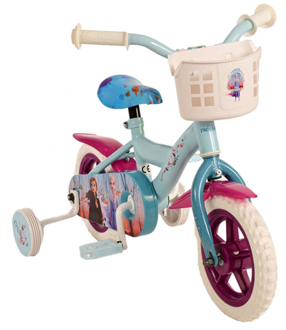 Disney Frozen 2 Kinderfiets - Meisjes - 10 inch - Blauw Paars - Doortrapper