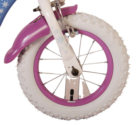 Disney Frozen 2 Kinderfiets - Meisjes - 12 inch - Blauw Paars - Twee handremmen