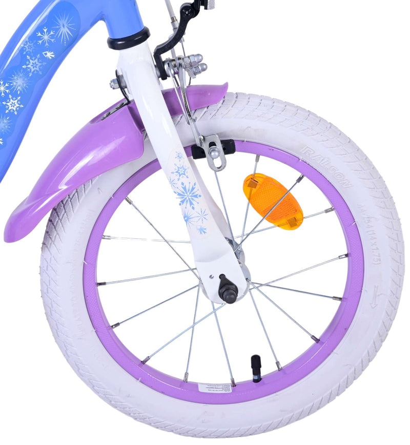 Load image into Gallery viewer, Disney Frozen 2 Kinderfiets - Meisjes - 14 inch - Blauw Paars
