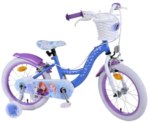 Disney Frozen 2 Kinderfiets Meisjes 16 inch Blauw Paars Twee handremmen