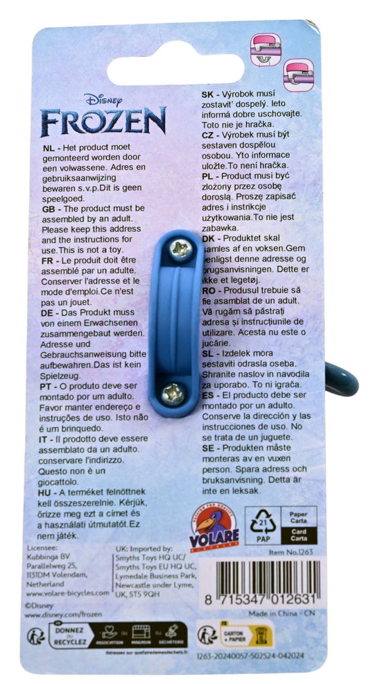 Volare disney frozen 2 fietsbel - meisjes - blauw paars